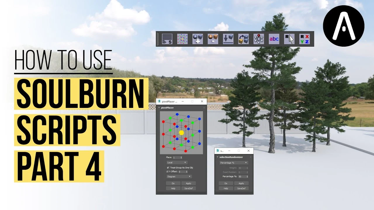 Adding variation to repeated plants in 3ds Max with Soulburn Scripts
